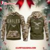 Philadelphia Eagles Camo 2025 Salute To Service Sideline Hoodie 1