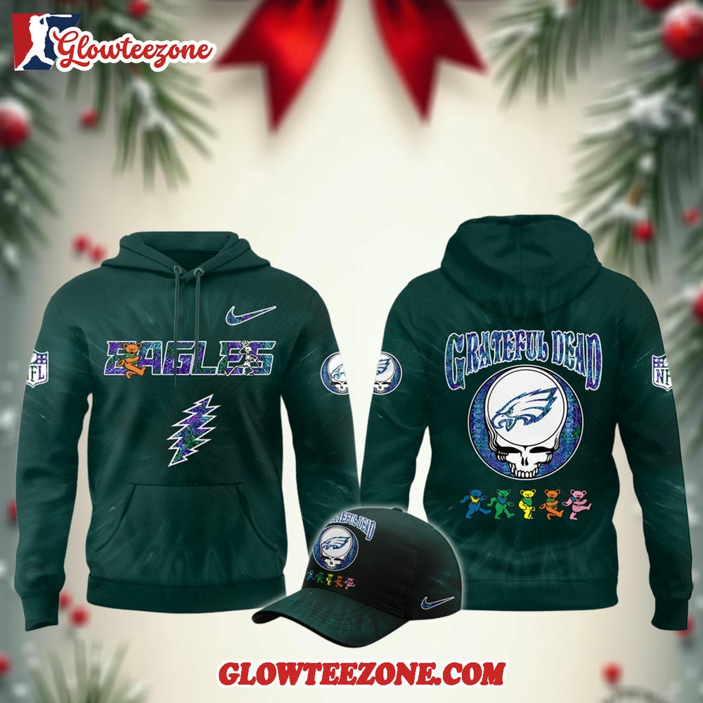 Philadelphia Eagles Grateful Dead Limited Hoodie 1