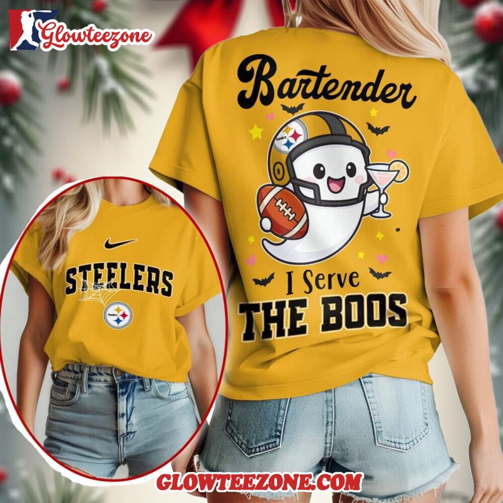 Pittsburgh Steelers 2025 Nfl Bartender Halloween Fan All Over Print Shirt 1