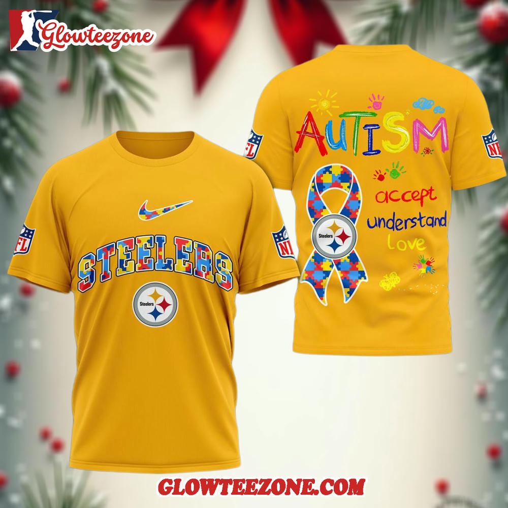 Pittsburgh Steelers Autism Awareness 3d Shirt 1