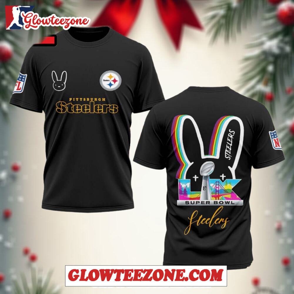 Pittsburgh Steelers X Bad Bunny Super Bowl Lx 2026 All Over Print Shirt 1