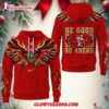 San Francisco 49ers 2025 Nfl Fire Wings All Over Print Hoodie Shirt 1