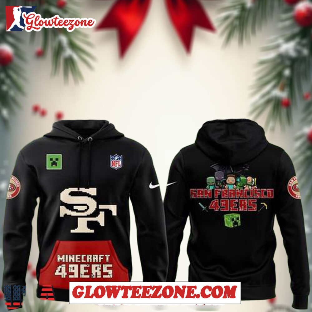 San Francisco 49ers 2025 Nfl Minecraft Game Special Limited Edition Unisex Hoodie 1