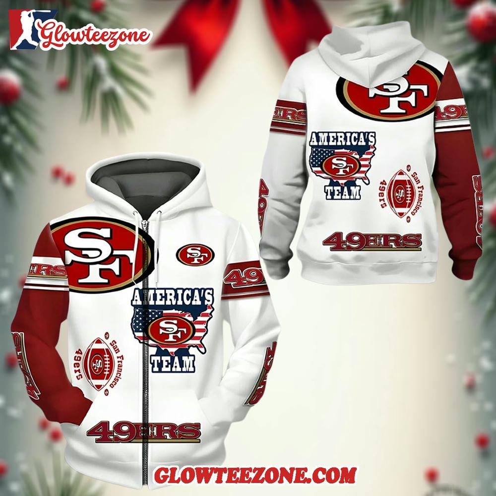 San Francisco 49ers Americas Sf Team Zip Hoodie 1