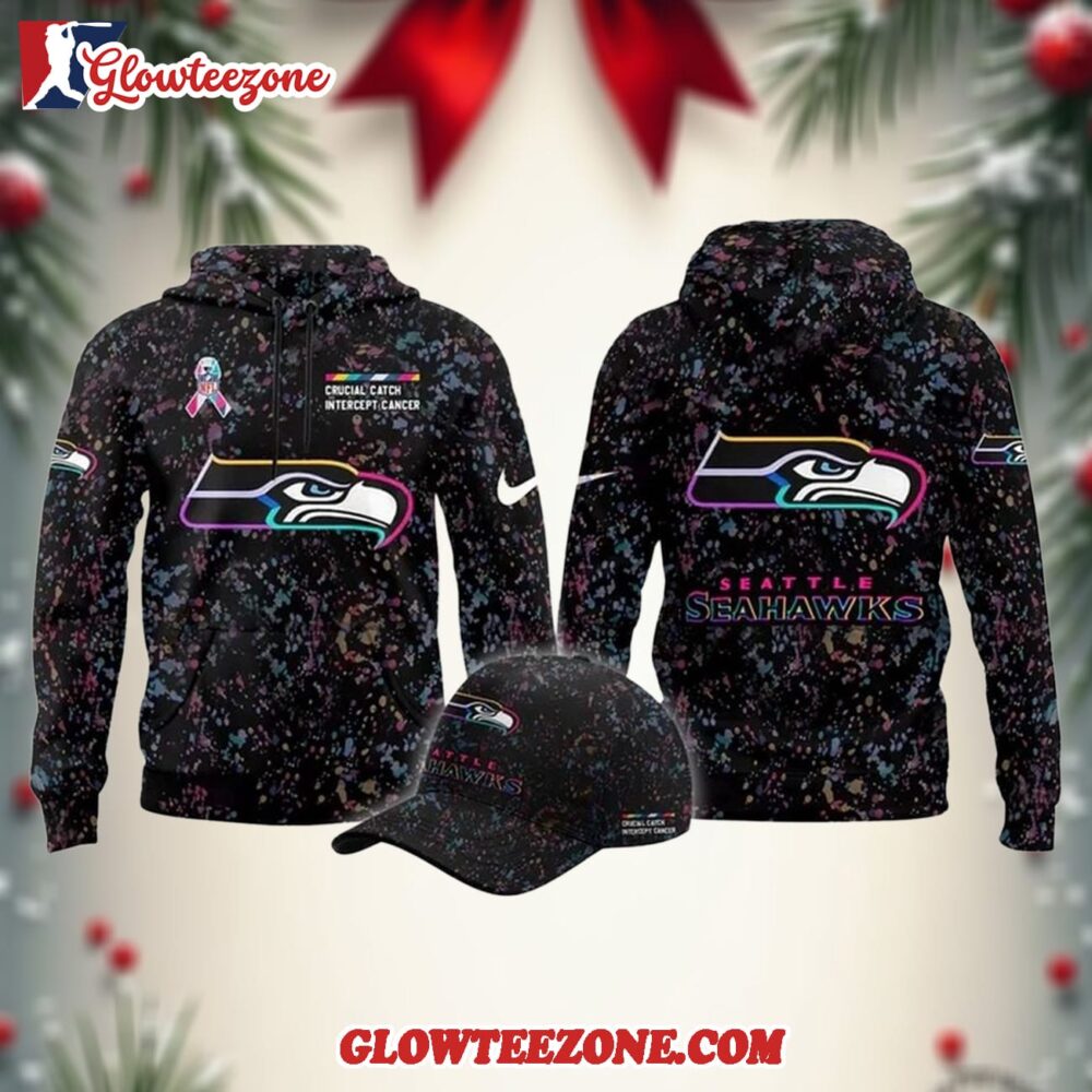 Seattle Seahawks 2025 Nfl Crucial Catch Limited Hoodie 1