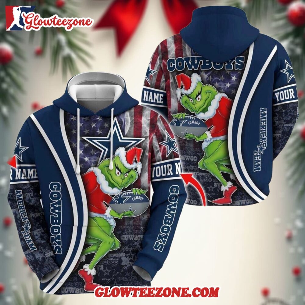 Special Edition Dallas Cowboys X The Grinch Christmas Custom Hoodie Shirt 1