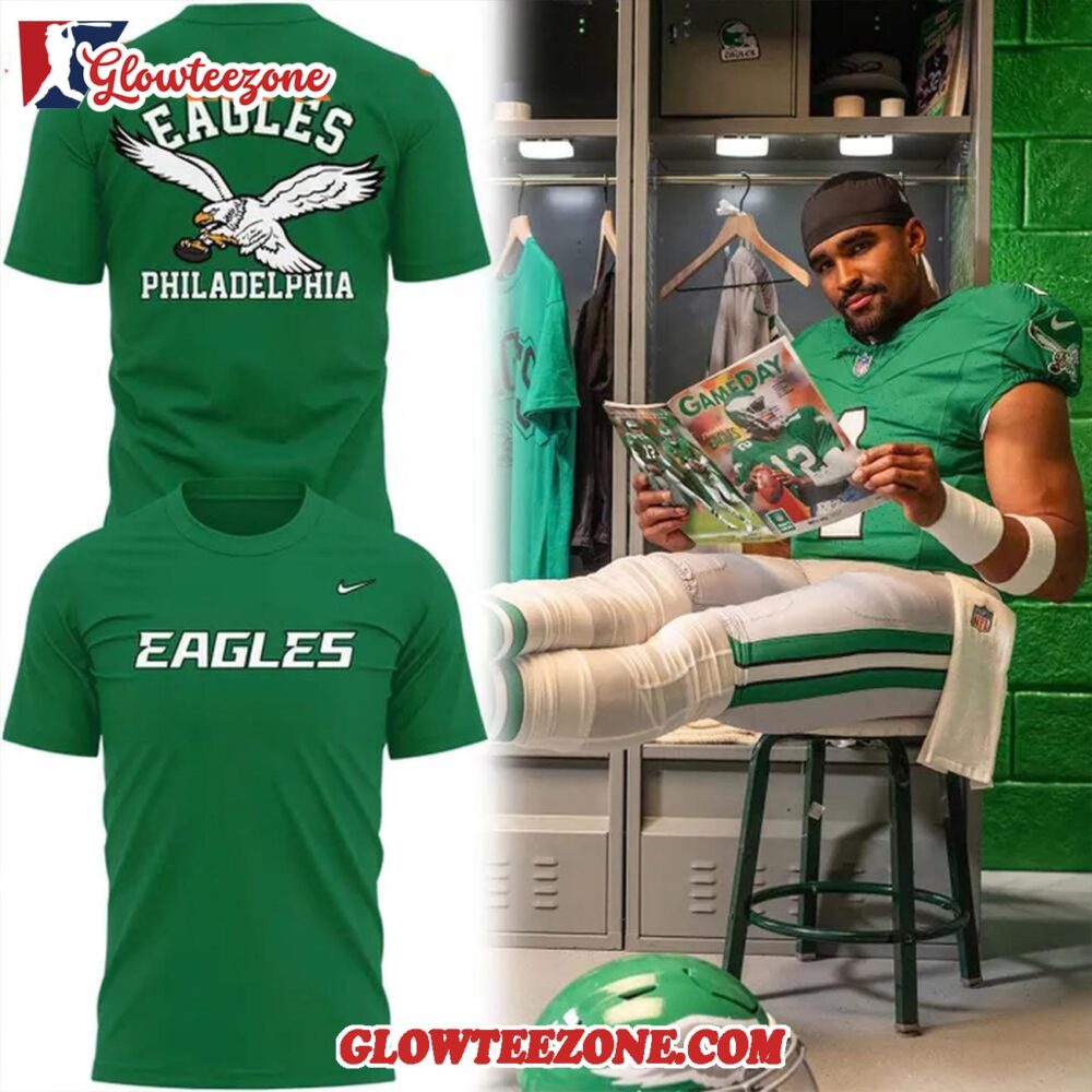 Special Logo948995 Philadelphia Eagles Throwbacks Uniform 3d Shirt 1