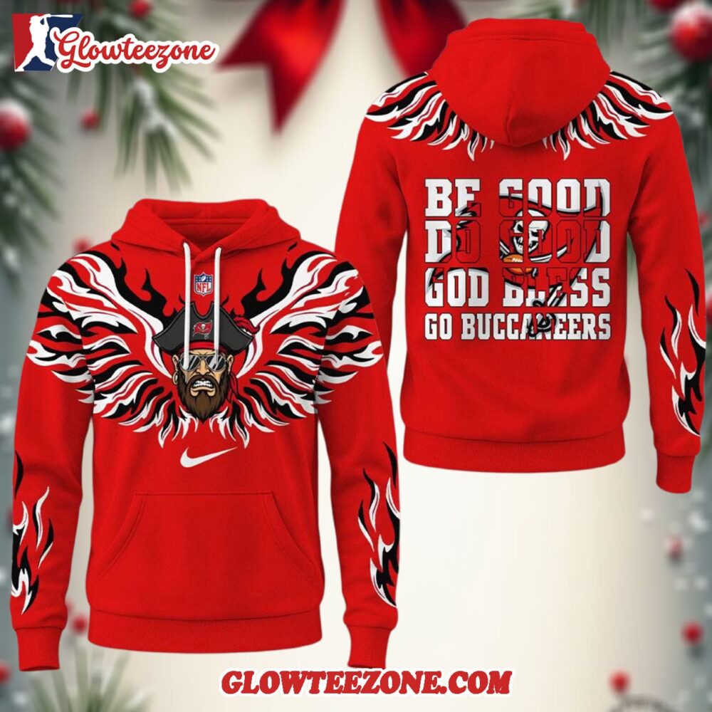 Tampa Bay Buccaneers 2025 Nfl Fire Wings All Over Print Hoodie Shirt 1