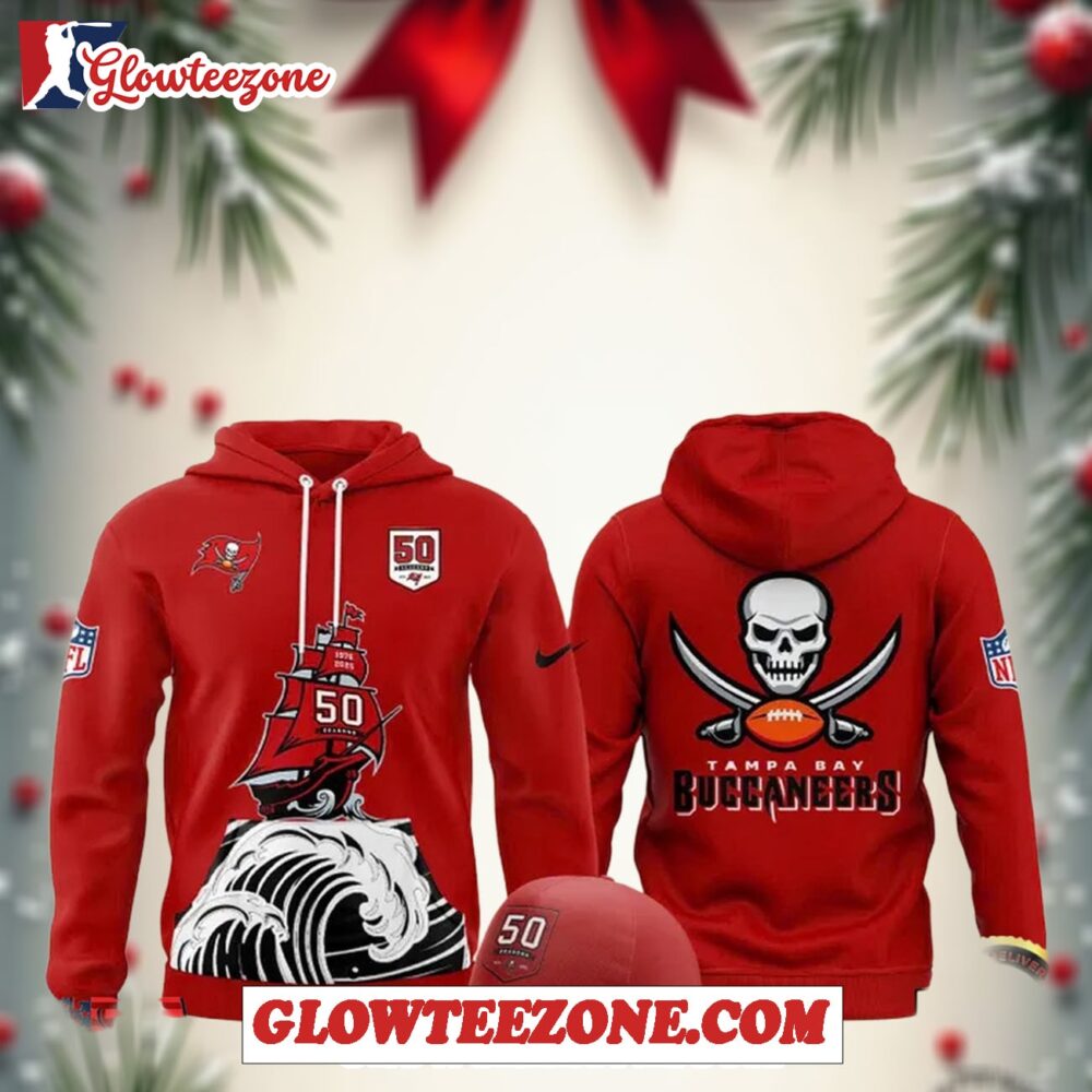 Tampa Bay Buccaneers Celebrate The Legacy Of 50 Seasons 2025 New Edition Hoodie 1