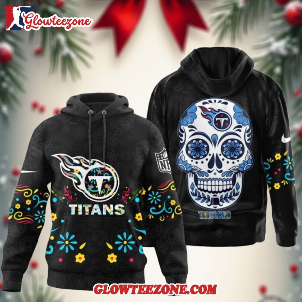 Tennessee Titans Nfl Dia De Los Muertos Limited Editions Hoodie Shirt 1