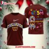 Washington Commanders Autism Awareness 3d Shirt 1