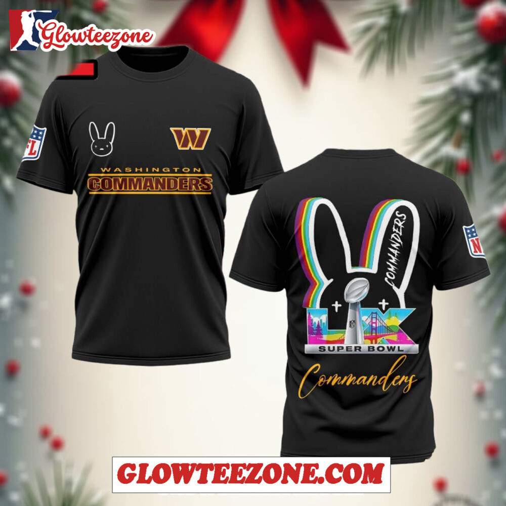 Washington Commanders X Bad Bunny Super Bowl Lx 2026 All Over Print Shirt 1
