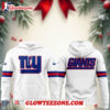 White New York Giants Nike New Edition Vintage Hoodie Shirt 1
