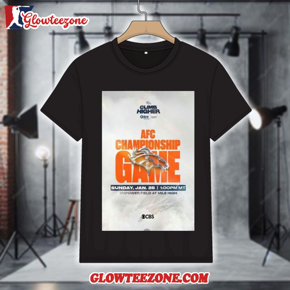 AFC Championship Game Jan 25 2026 Los Angeles Rams at Chicago Bears Poster Shirt 1