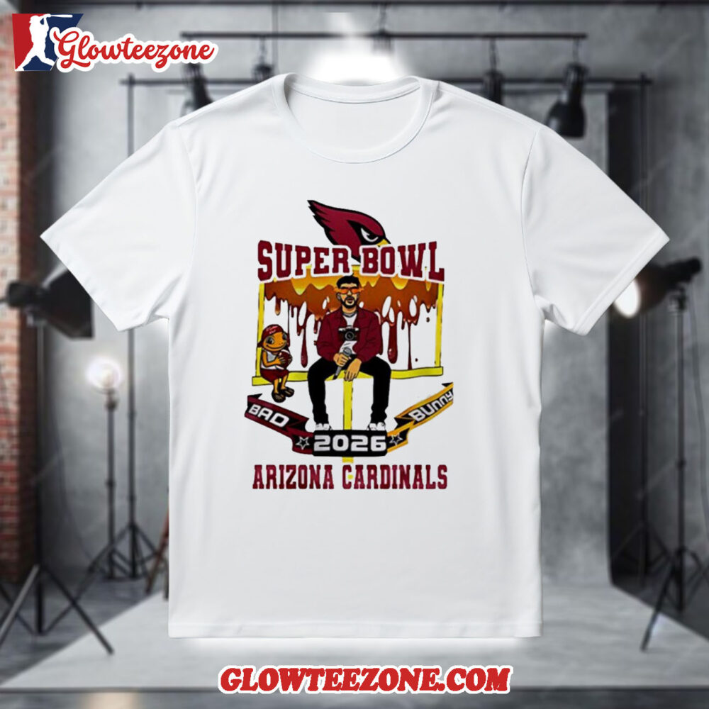 Arizona Cardinals 2026 NFL Bad Bunny Super Bowl LX Vintage T Shirt 1