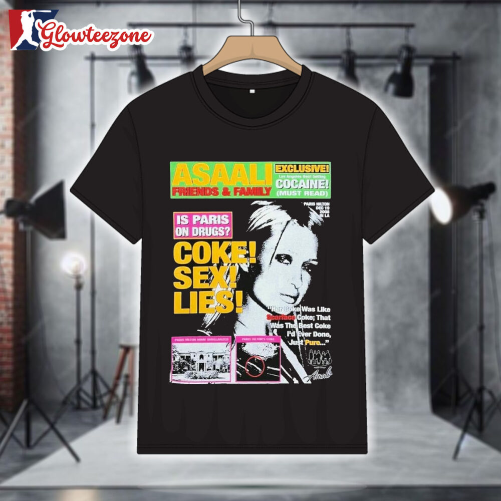 Asaali Coke Sex Lies Paris T Shirt 1