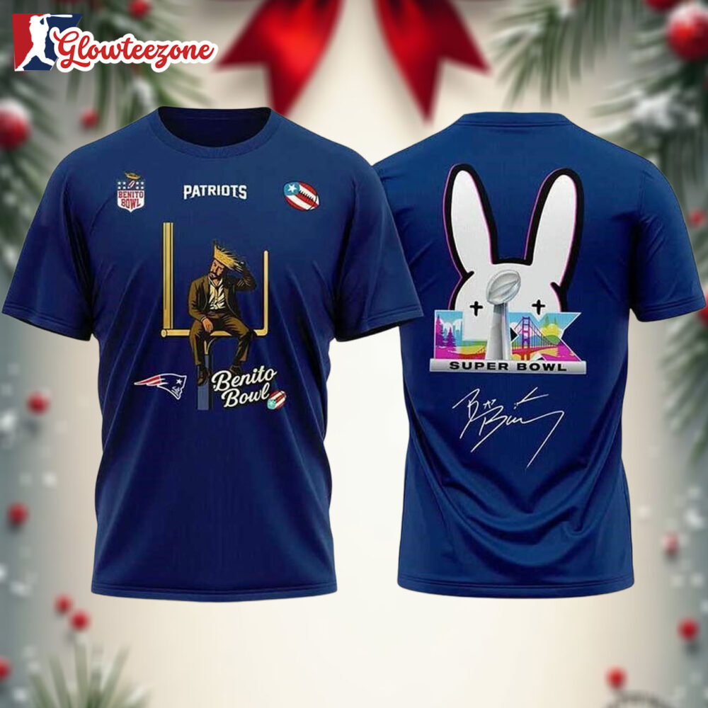 Bad Bunny 2026 Patriots Bowl Lx Halftime Show Two Sided Shirt