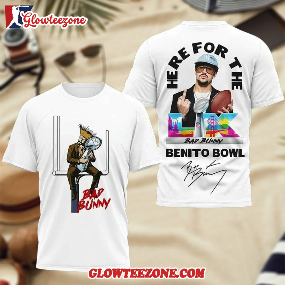 Bad Bunny Benito Bowl Shirt Super Bowl 2026 Football Fan 3D Shirt