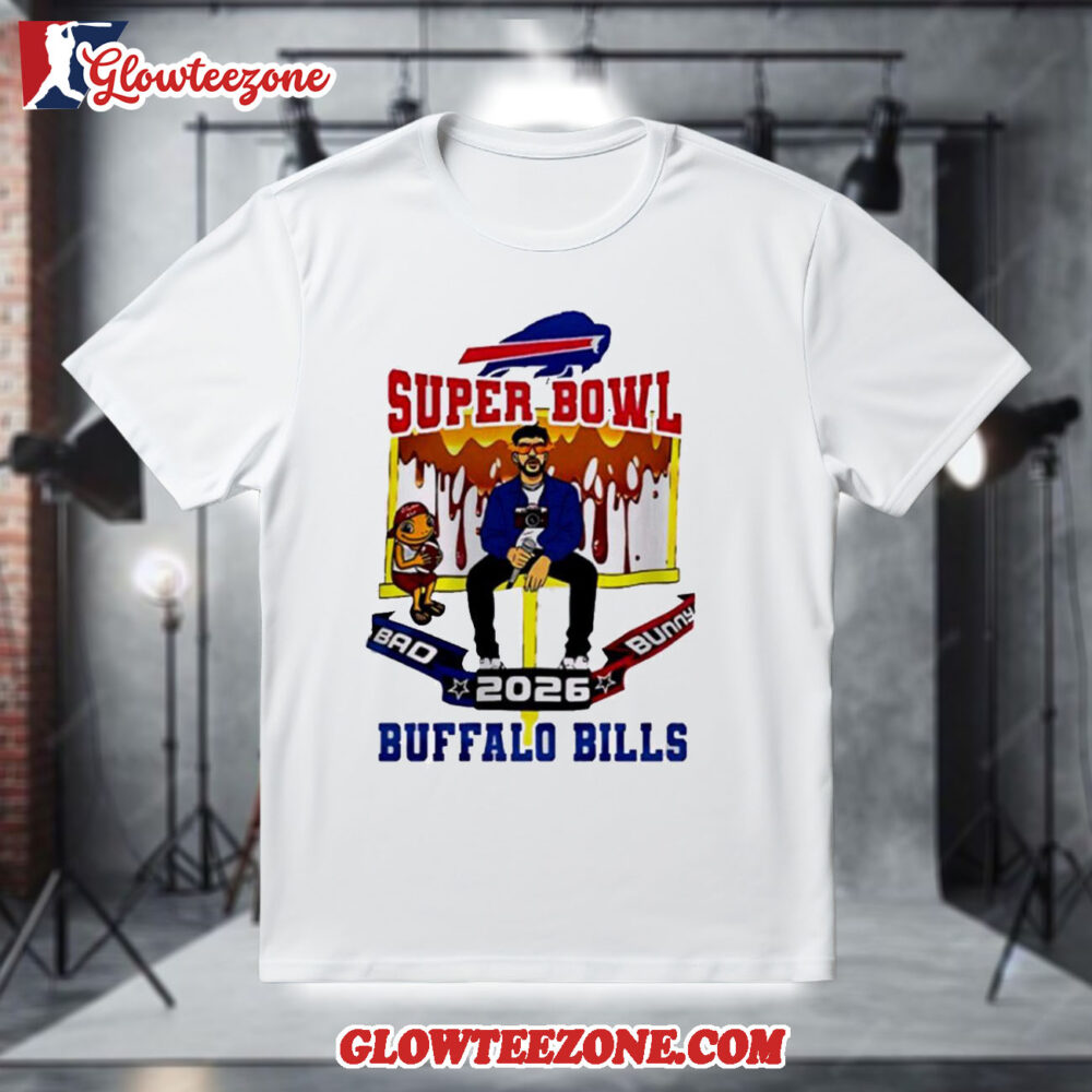 Buffalo Bills 2026 NFL Bad Bunny Super Bowl LX Vintage T Shirt 1
