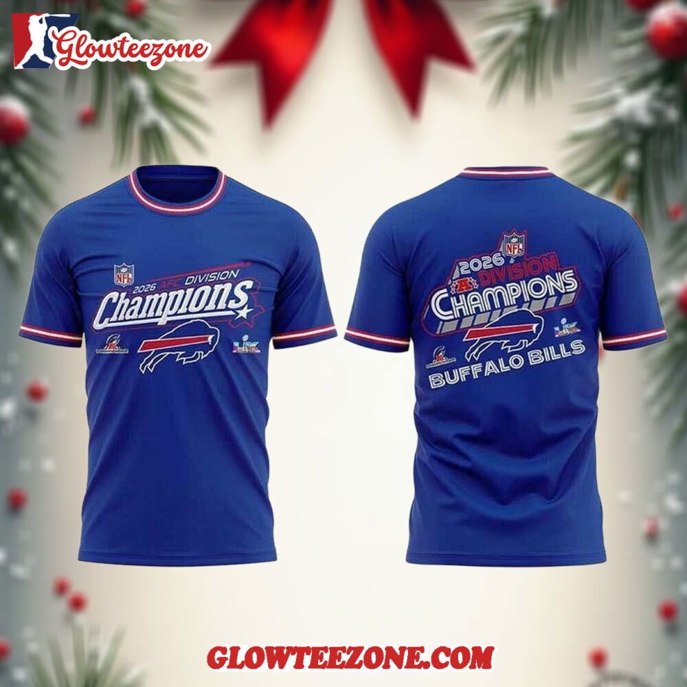 Buffalo Bills AFC Division Champions 2026 Celebration Two Sided Shirt