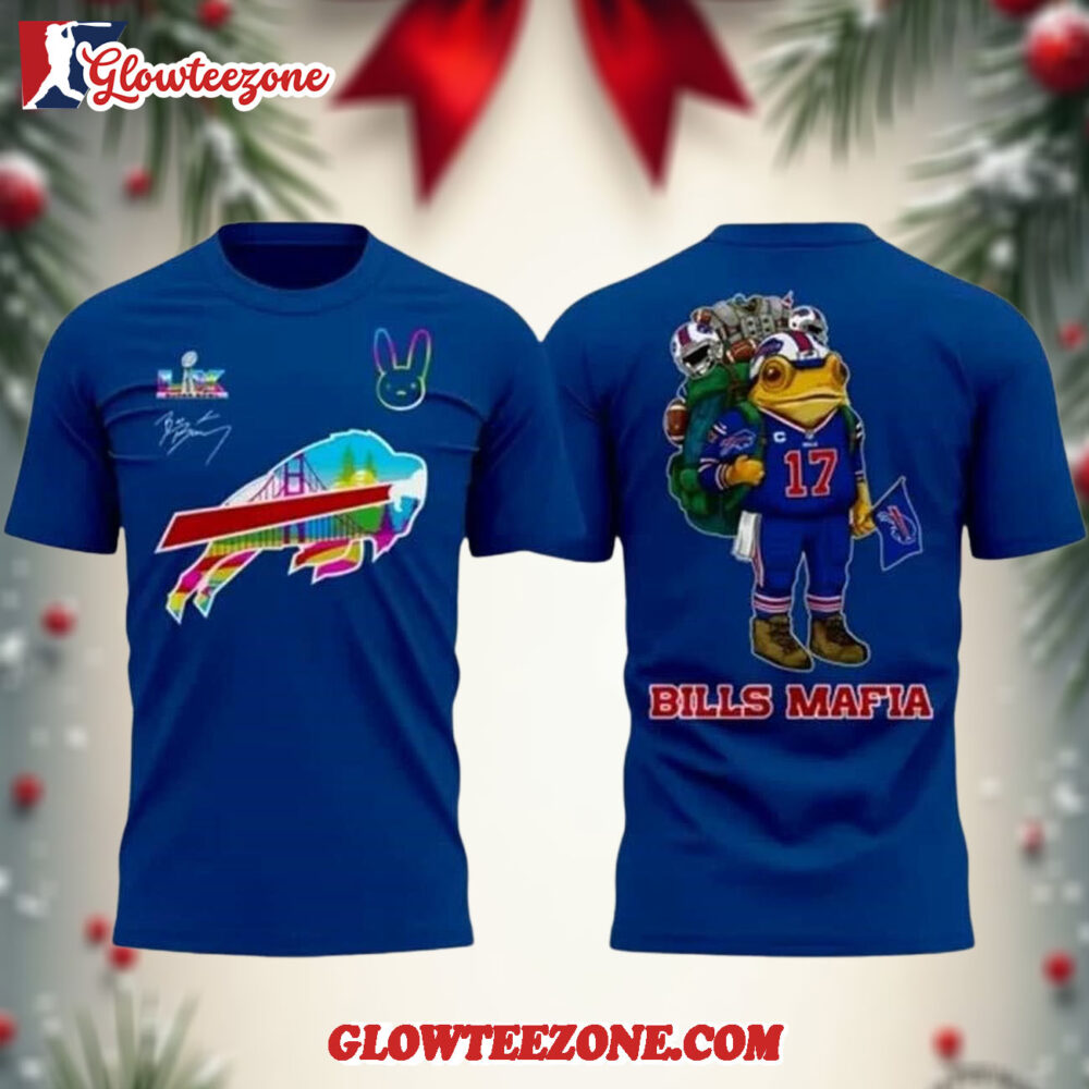 Buffalo Bills Bad Bunny 2026 Bowl Hoodie Two Sided Shirt