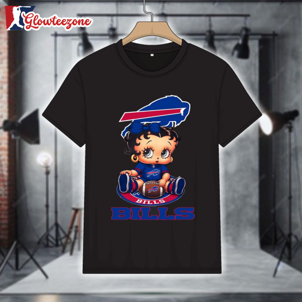 Buffalo Bills Betty Boop Football T Shirt 1