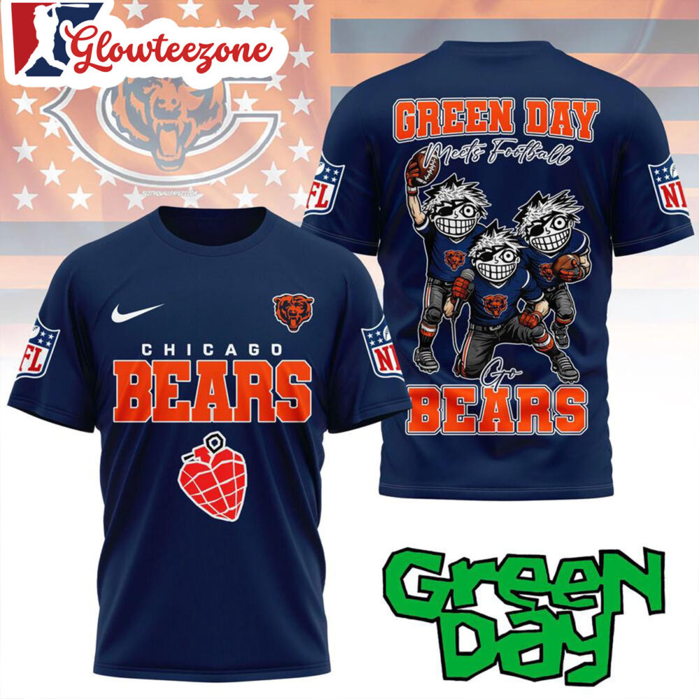 Chicago Bears 2026 Green Day All Over Print Shirt