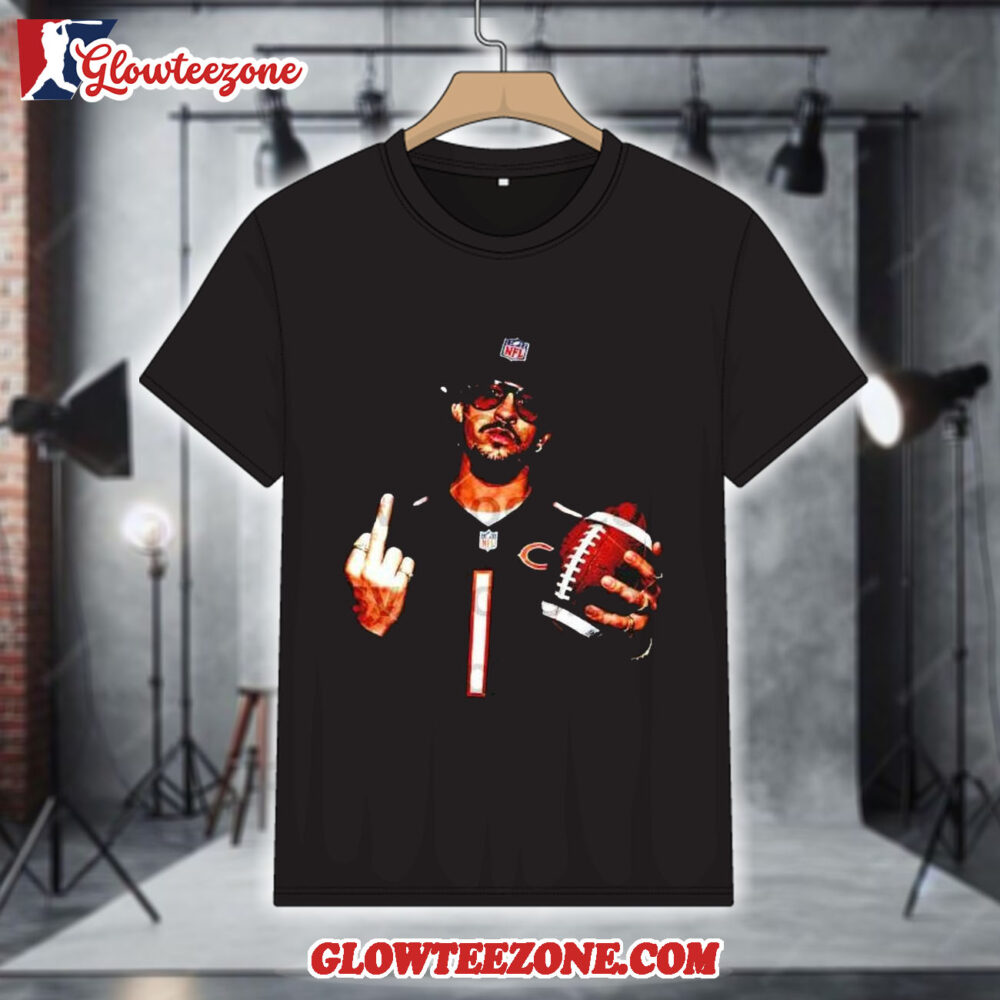 Chicago Bears Bad Bunny Finger Shirt 1