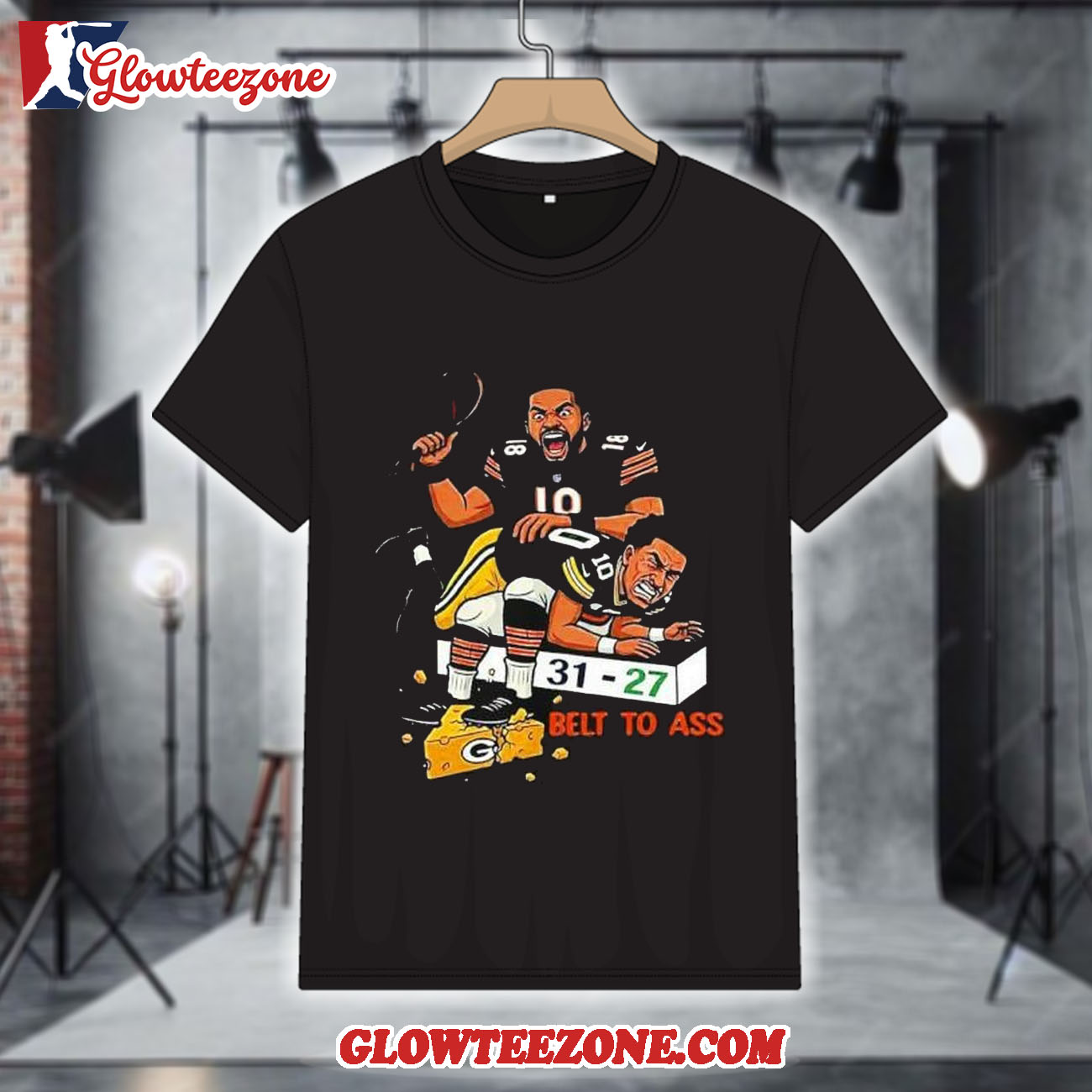 Chicago Bears Belt to Ass Green Bay Packers 31 27 Score 2026 Vintage Shirt 1