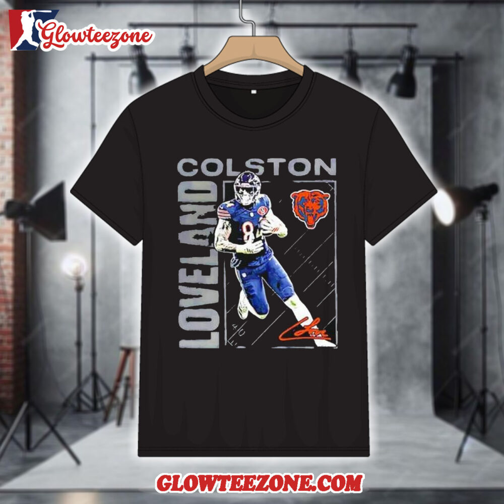Chicago Bears Colston Loveland Signature Graphic Shirt 1