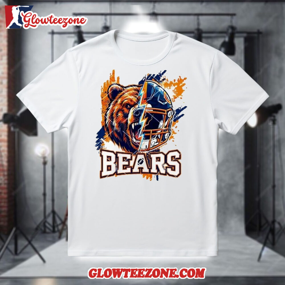 Chicago Bears Helmet Mascot Bears Football Shirt 1