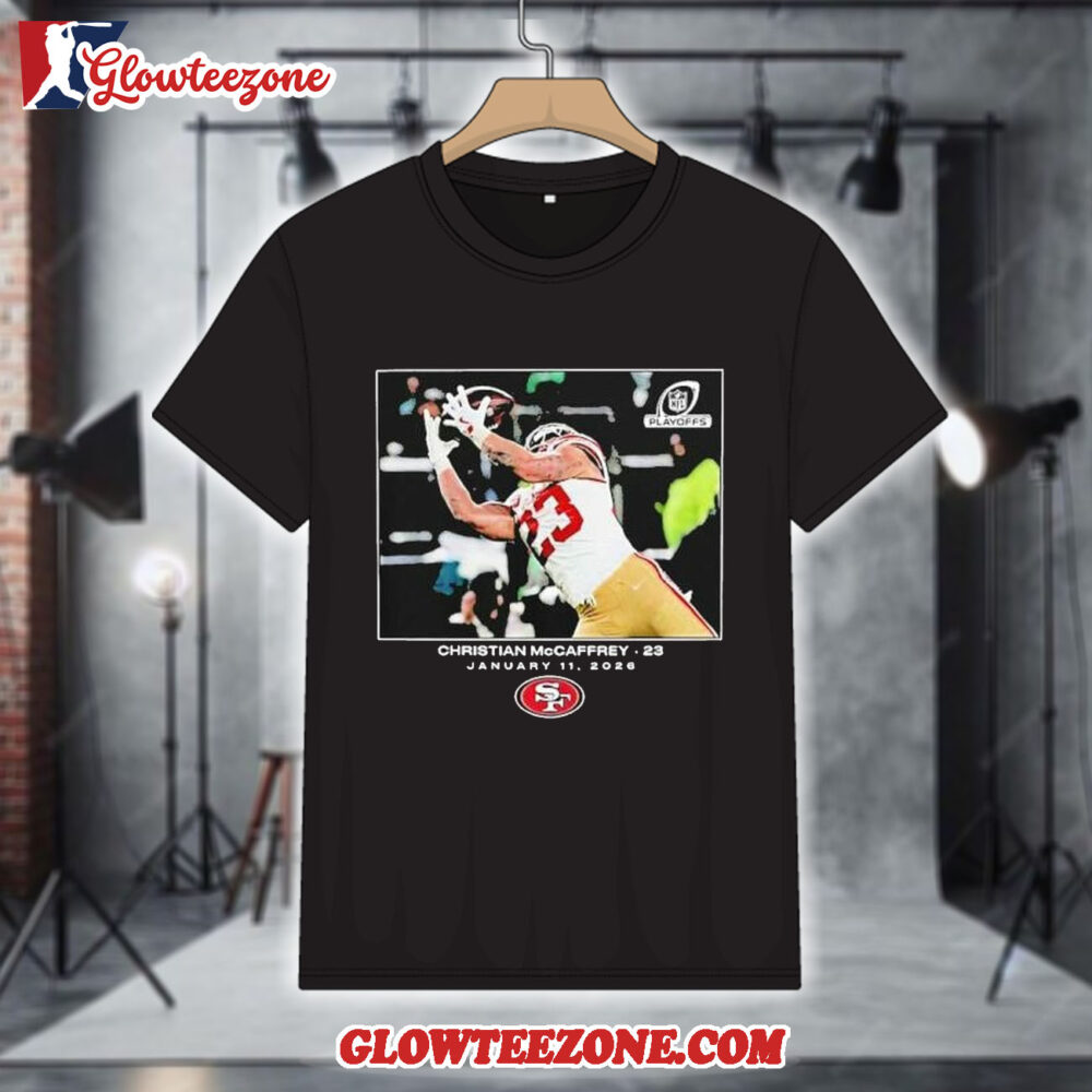 Christian Mccaffrey San Francisco 49ers Nfl Flash Features Wild Card Big Tall Shirt 1