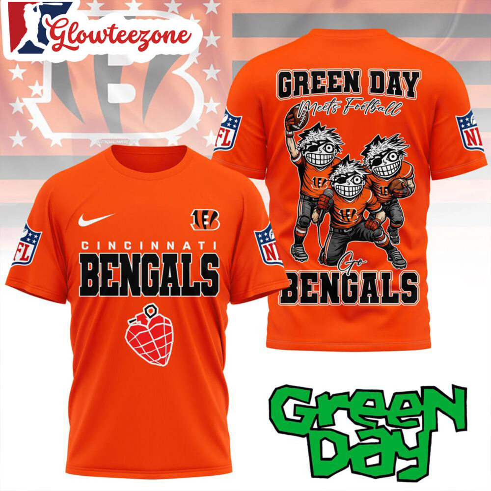 Cincinnati Bengals 2026 Green Day All Over Print Shirt