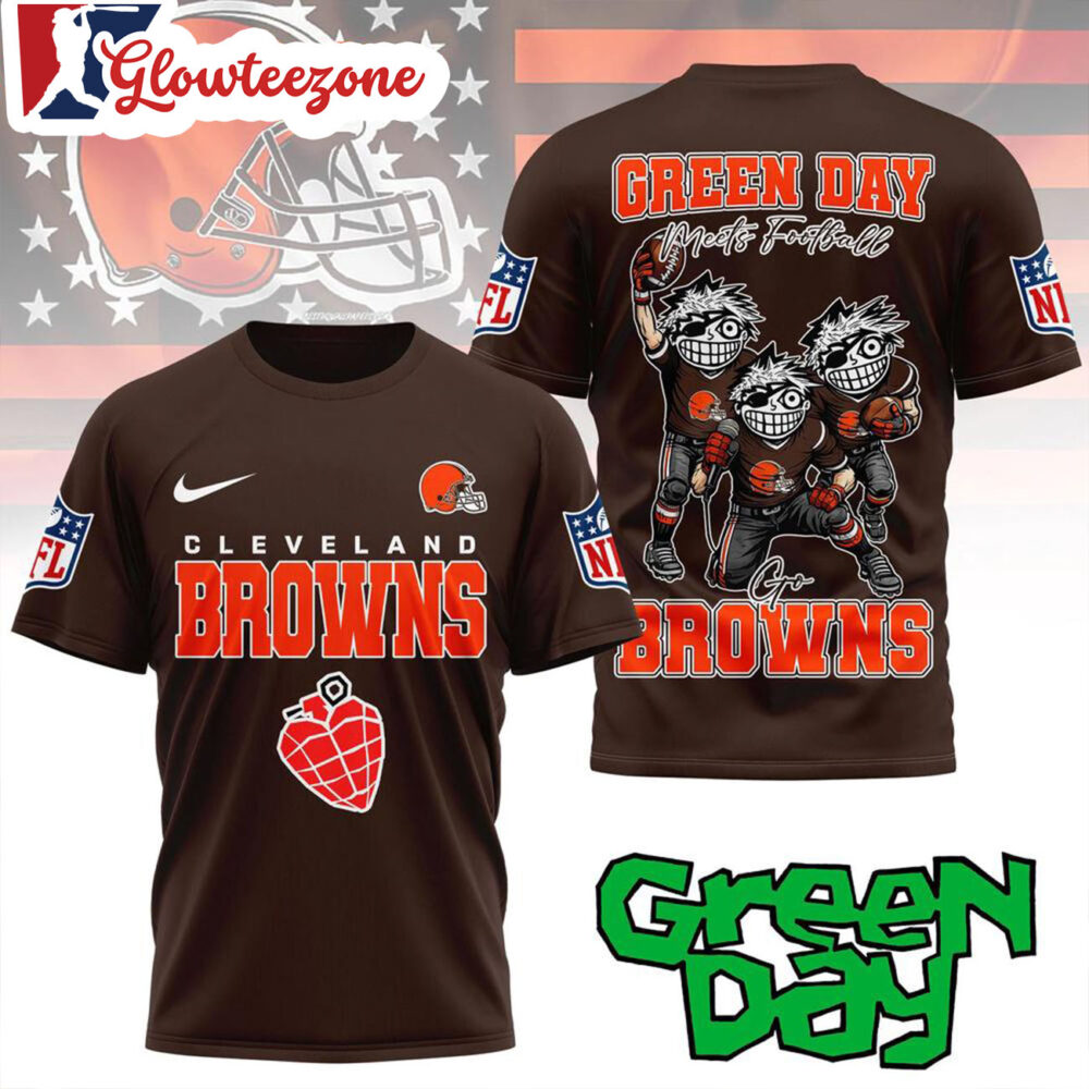 Cleveland Browns 2026 Green Day All Over Print Shirt