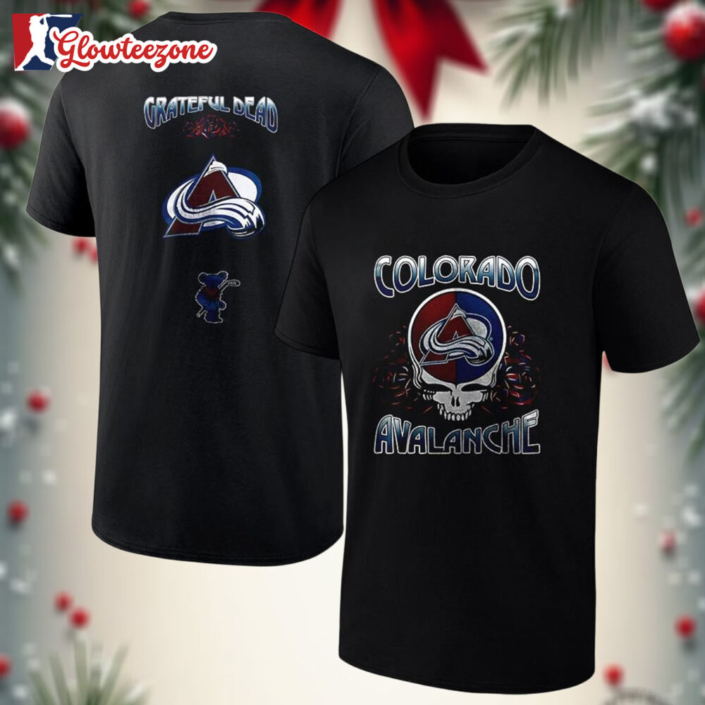 Colorado Avalanche Grateful Dead Night Logo Shirt 1
