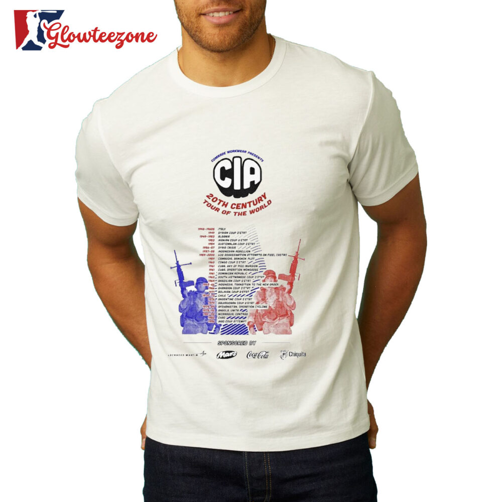 Comrade Workwear CIA World Tour 20TH Century Tour Of The World T Shirt 2