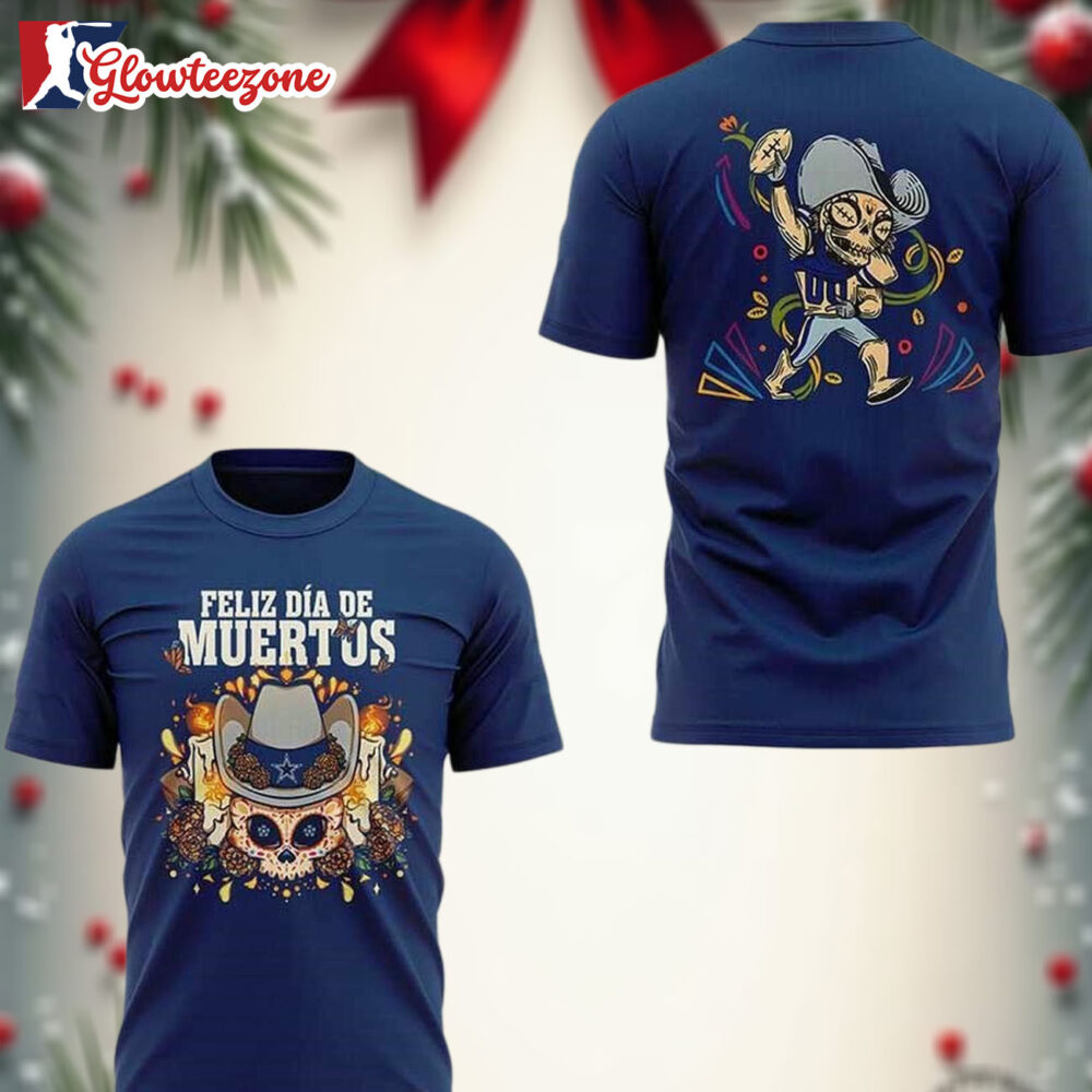 Dallas Cowboys 2026 Dia De Los Muertos Celebration 3D Shirt