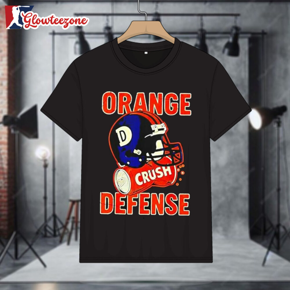 Denver Broncos Crush Orange Defense Helmet Shirt 1