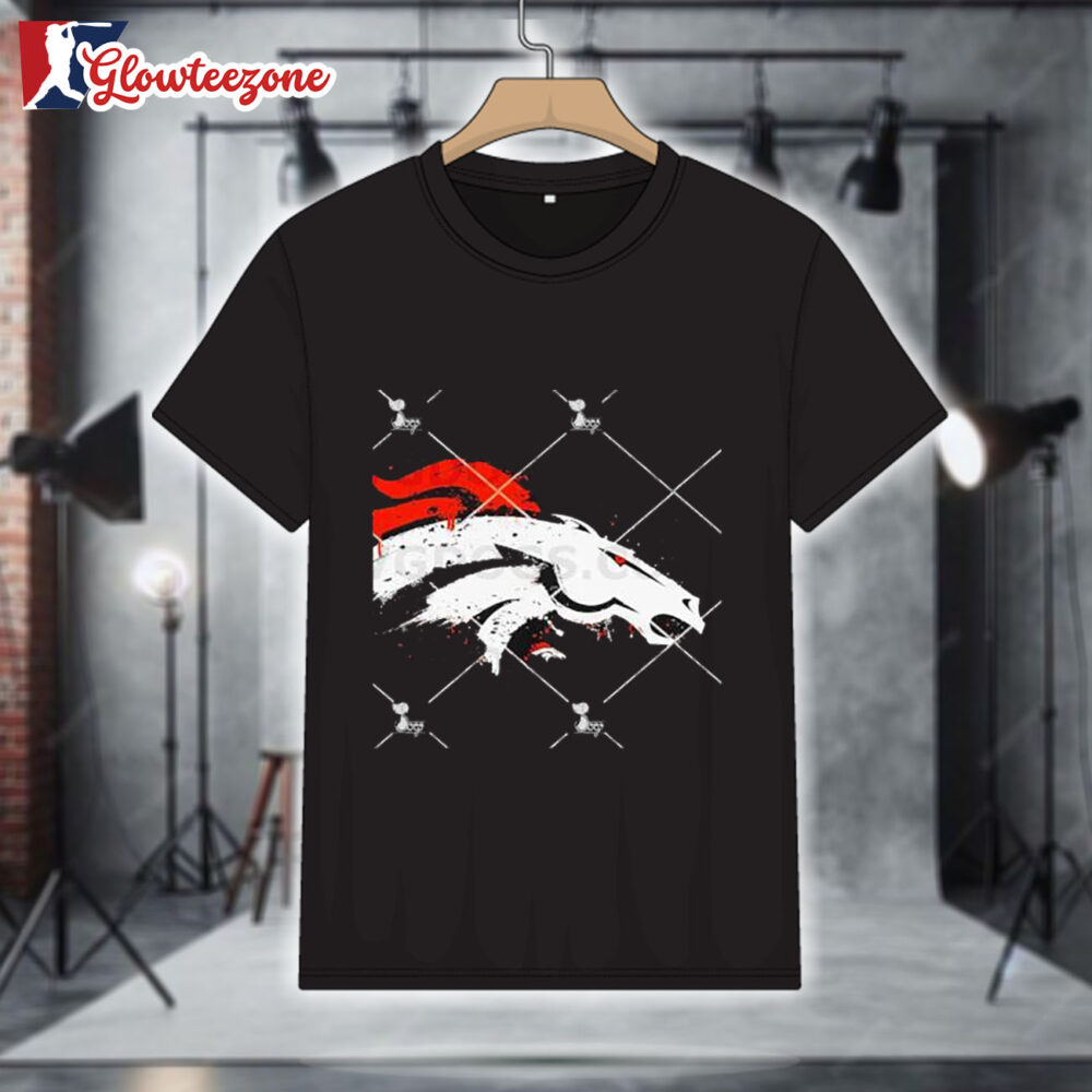 Denver Broncos Splatter Logo Shirt 1