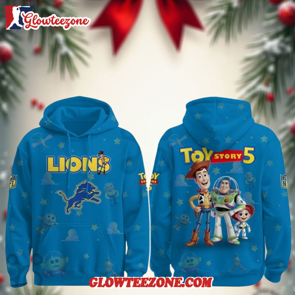 Detroit Lions NFL x Toy Story 5 Limited Hoodie And Joggers 1