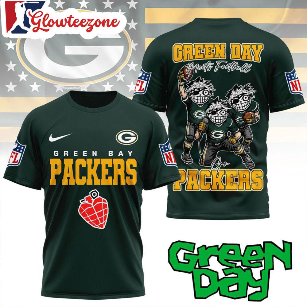 Green Bay Packers 2026 Green Day All Over Print Shirt
