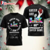 Green Day Super Bowl 60 2026 3D Shirt