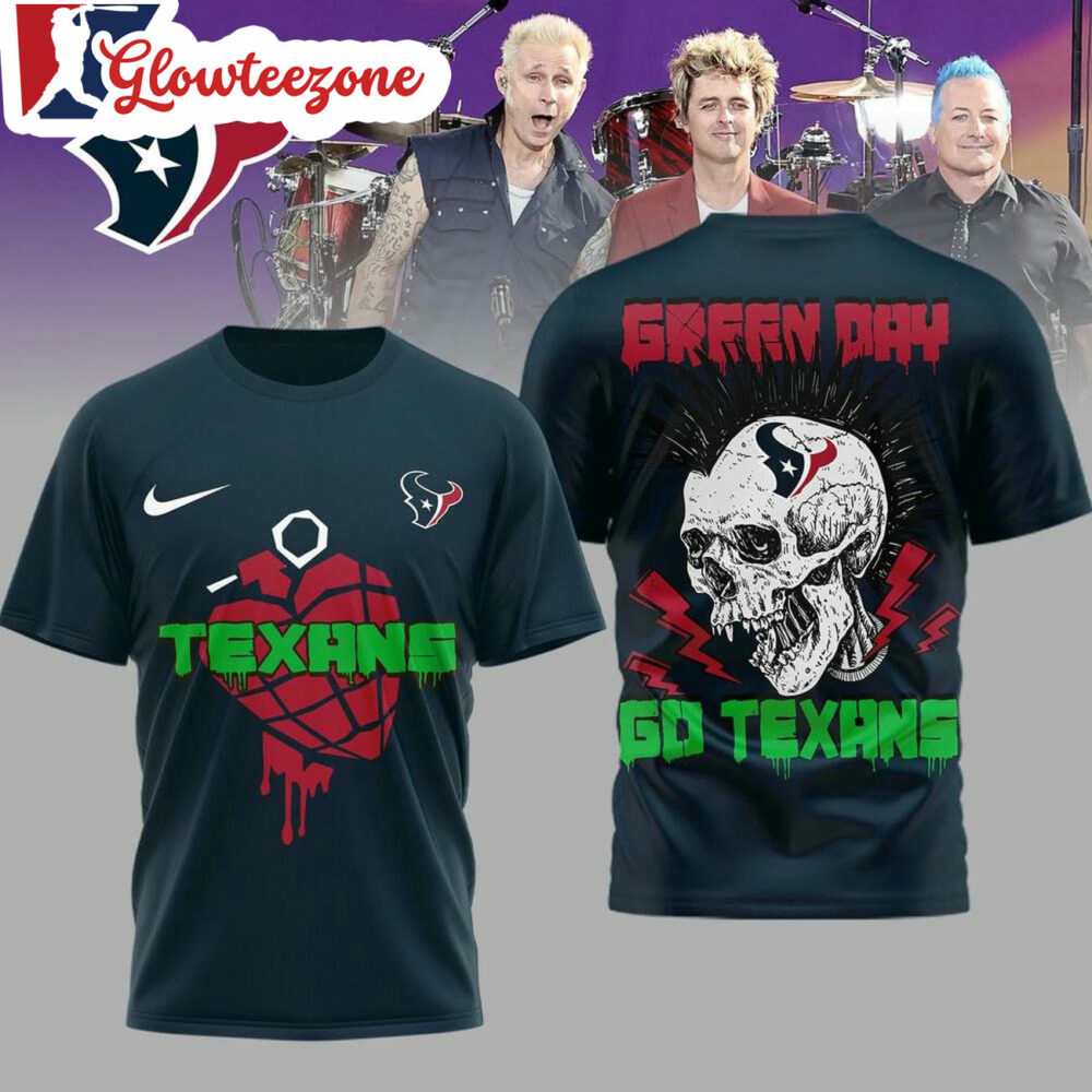 Houston Texans 2026 Green Day Football Unisex 3D Shirt