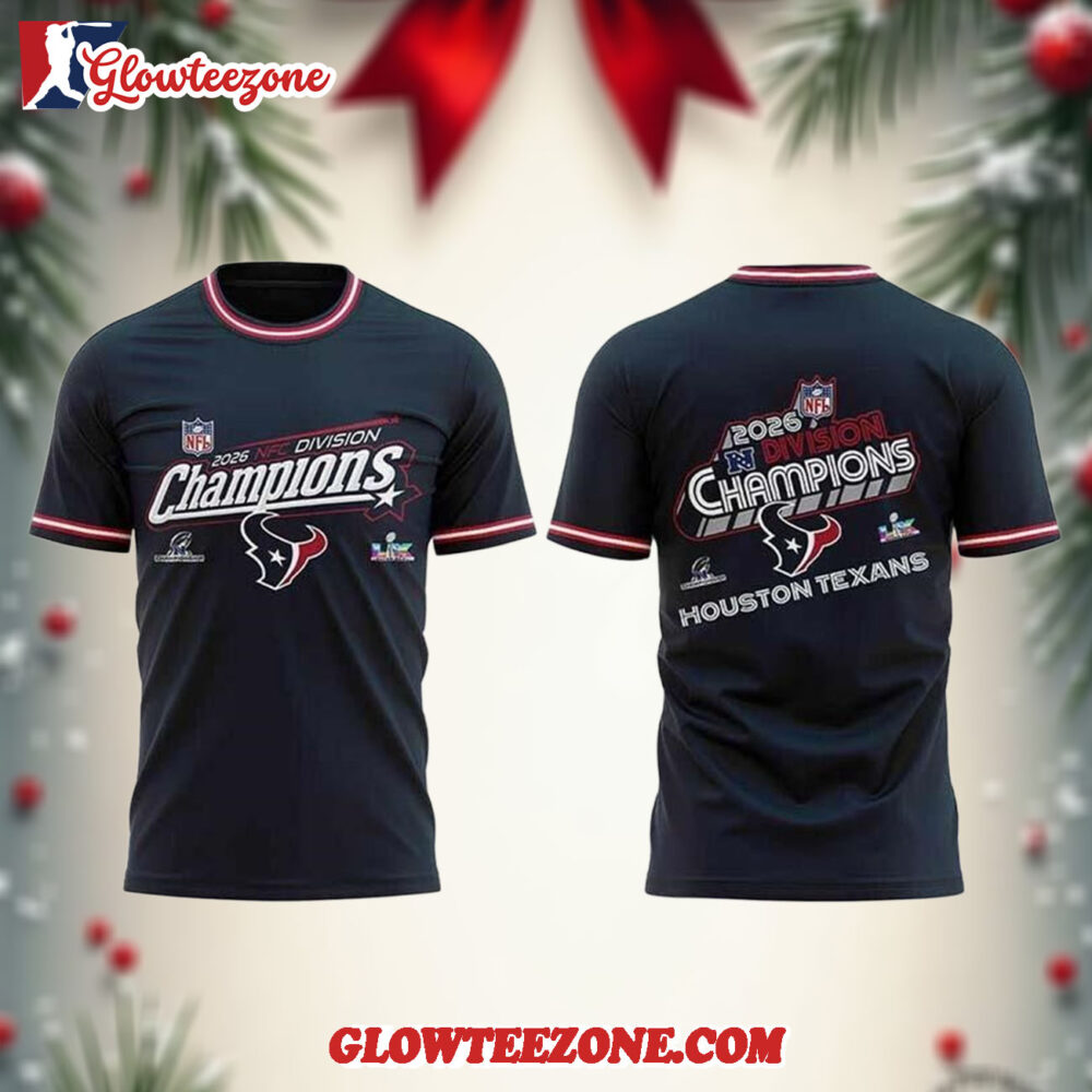 Houston Texans 2026 NFC Division Champions Celebrate Two Sided Shirt
