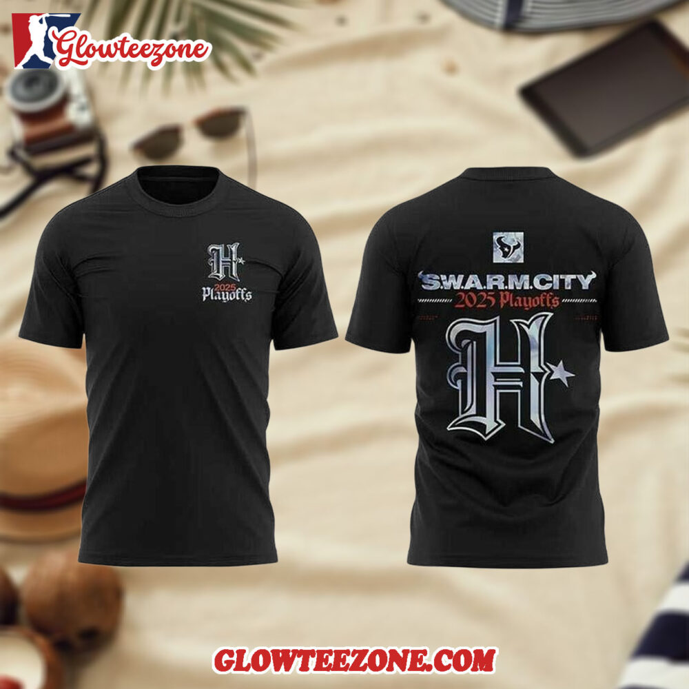 Houston Texans SWARM City 2025 Playoffs Ready To Win 3D Shirt