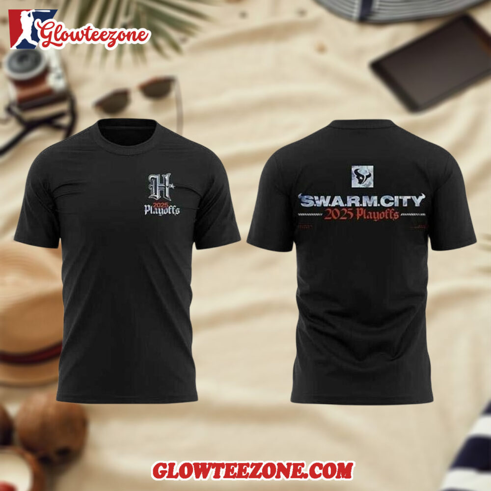 Houston Texans SWARM City Gear 2025 Playoffs 3D Shirt