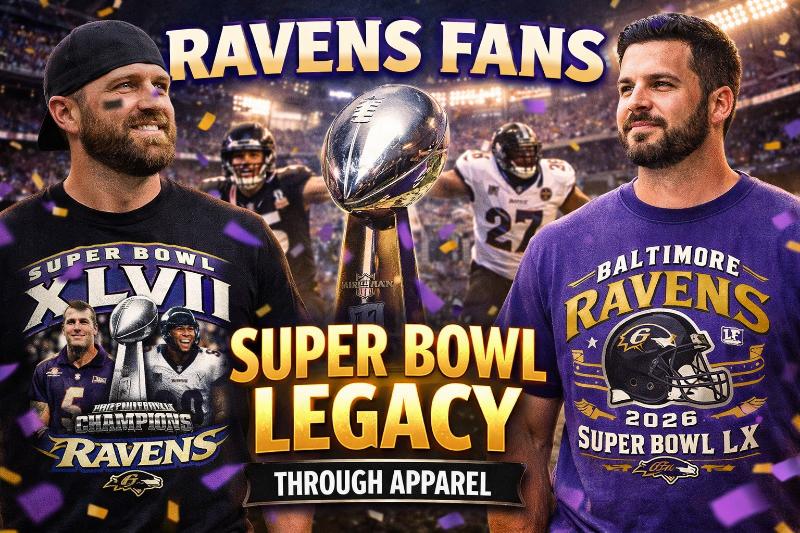 How Baltimore Ravens Fans Celebrate Super Bowl Legacy Through Apparel