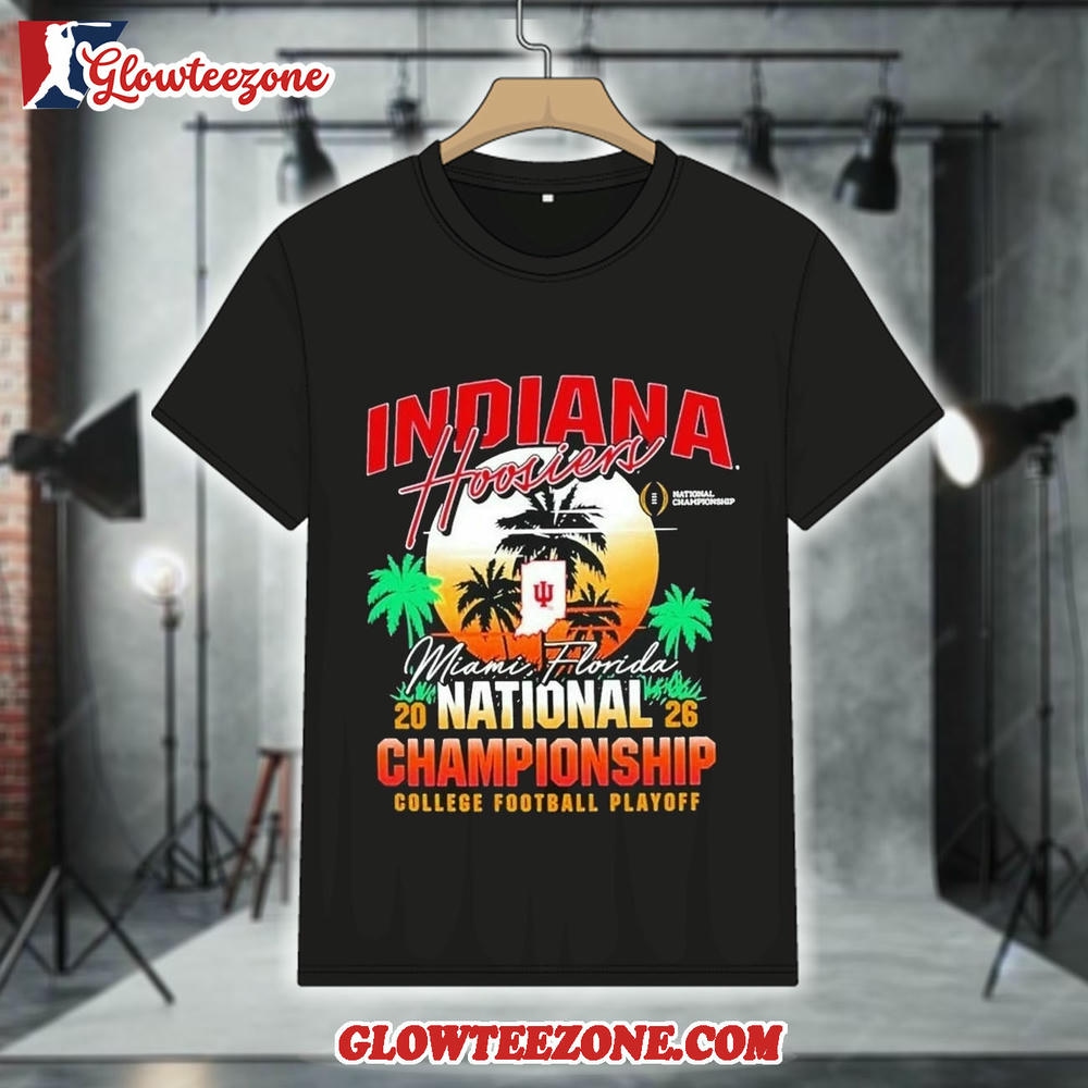 Indiana Hoosiers 2026 CFP National Championship Sunset Shirt 1