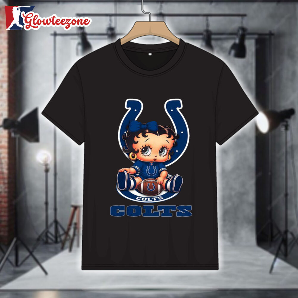 Indianapolis Colts Betty Boop Football T Shirt 1