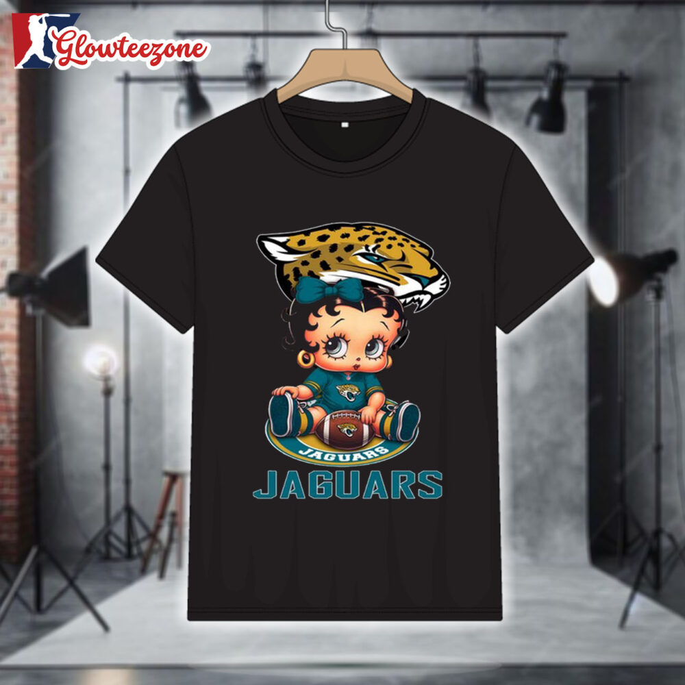 Jacksonville Jaguars Betty Boop Football T Shirt 1